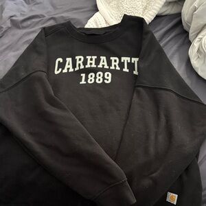 Women’s Carhartt Black Crewneck with White Logo